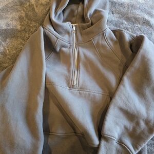 Gray Half-Zip Hoodie